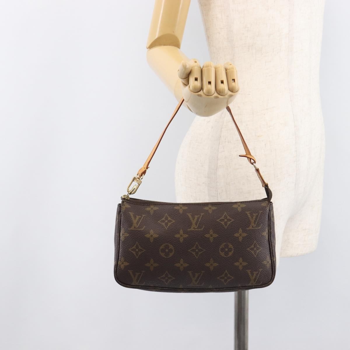Louis Vuitton Pochette Accessoires NM Monogram Canvas, Brown, Canvas, Clutch