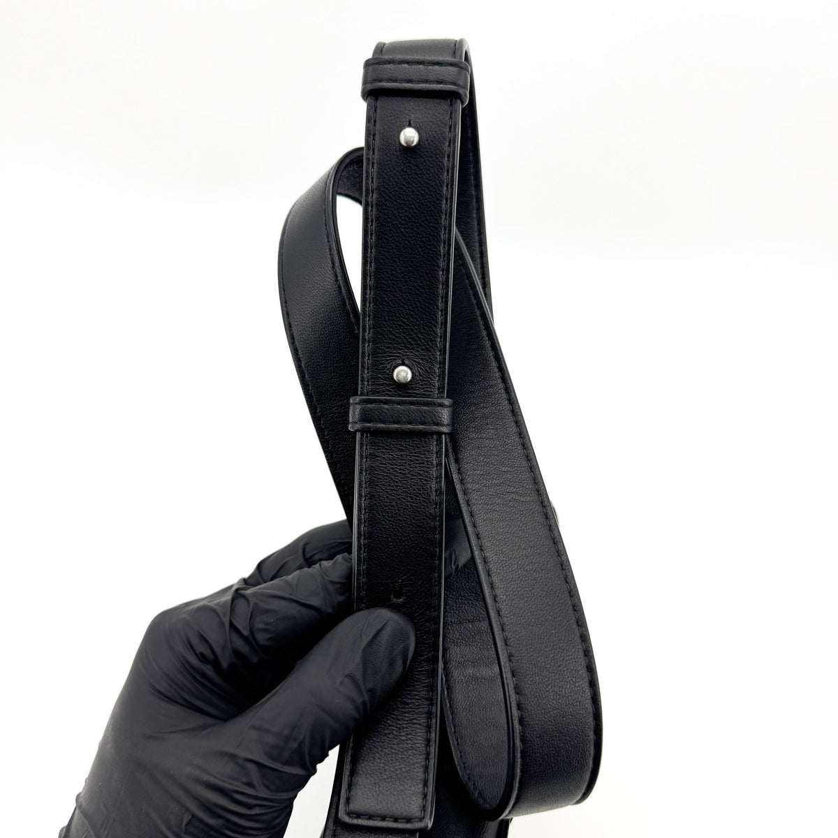 Bottega Veneta Cassette Maxi Intrecciato Leather, Black, Leather, Crossbody Bag