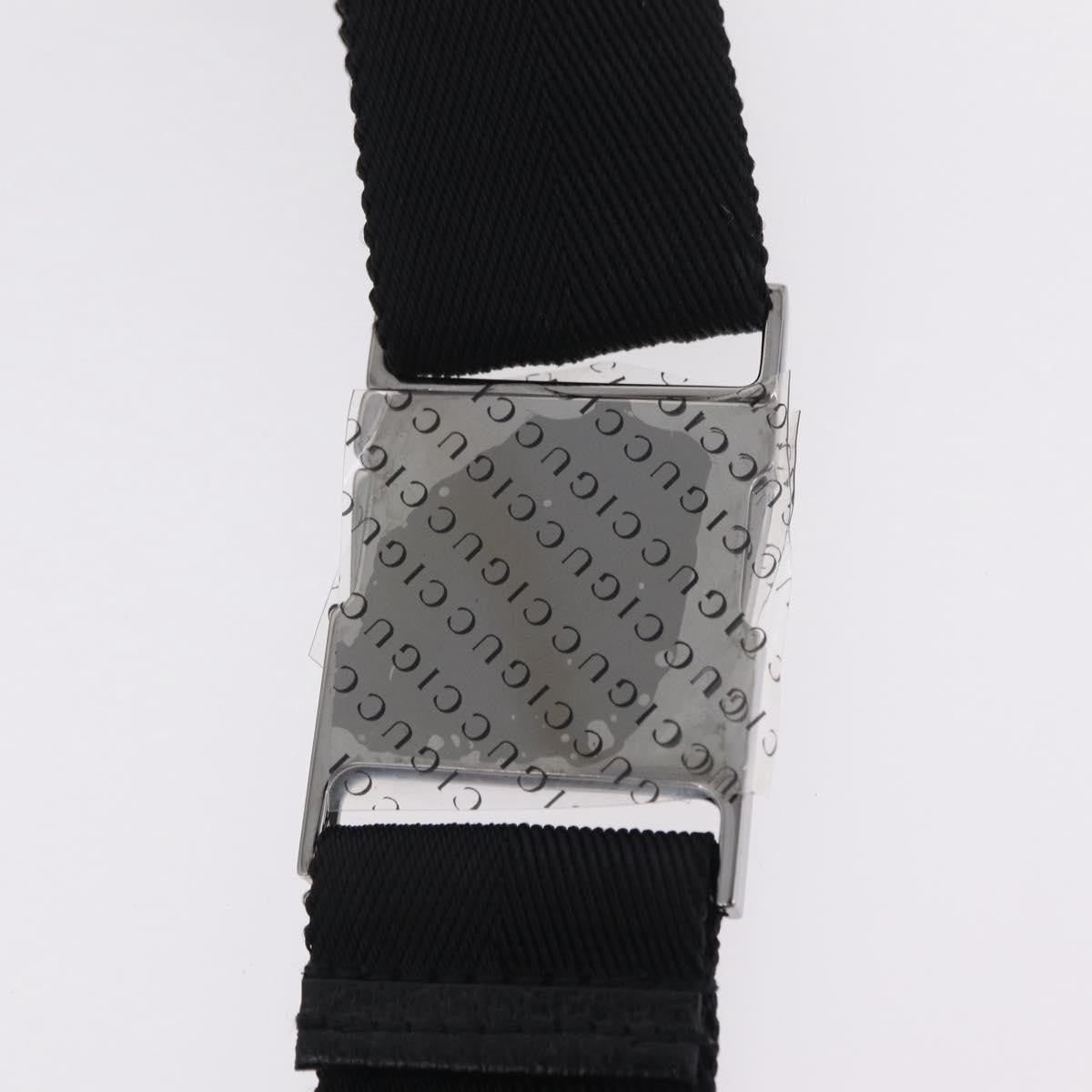 Gucci Buckle Waist GG Canvas, Black, Canvas, Handbag