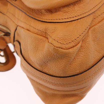 Chloe Paraty Top Handle Leather, Orange, Leather, Handbag