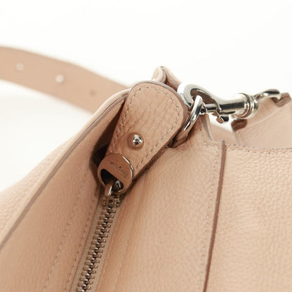 Salvatore Ferragamo Sofia Satchel Grainy Leather, Beige, Leather, Handbag