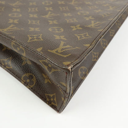 Louis Vuitton Vintage Sac Plat Monogram Canvas, Brown, Canvas, Handbag