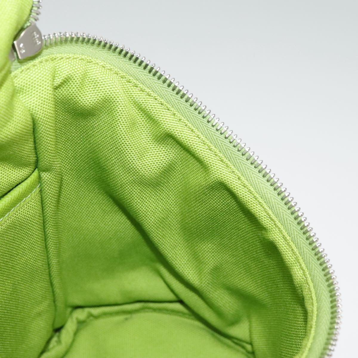 Prada Zipped Triangle Canvas, Green, Canvas, Crossbody Bag