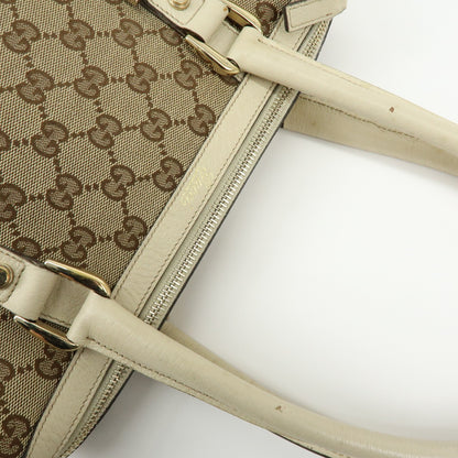 Gucci Abbey Boston GG Canvas, Beige, Canvas, Handbag