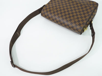 Louis Vuitton Shelton Messenger Damier Ebene, Brown, Canvas, Shoulder Bag
