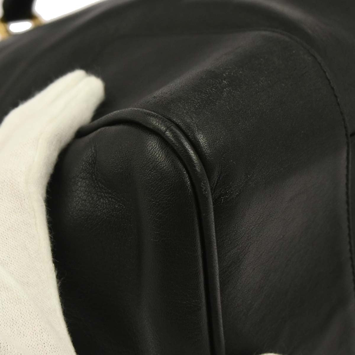 Loewe Amazona Leather, Black, Leather, Travel Bag