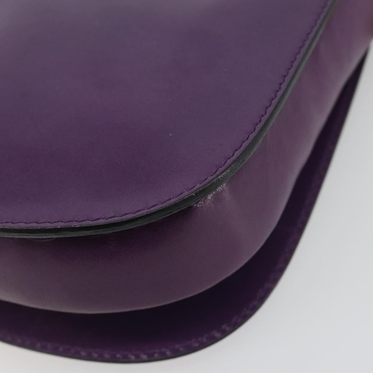 Celine Vintage Leather, Purple, Leather, Shoulder Bag