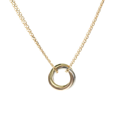 Cartier Trinity Choker 18K Tricolor Gold, Gold, Gold, Necklace