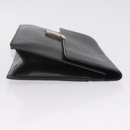 Louis Vuitton Selenga Pochette Taiga Leather, Gray, Leather, Clutch