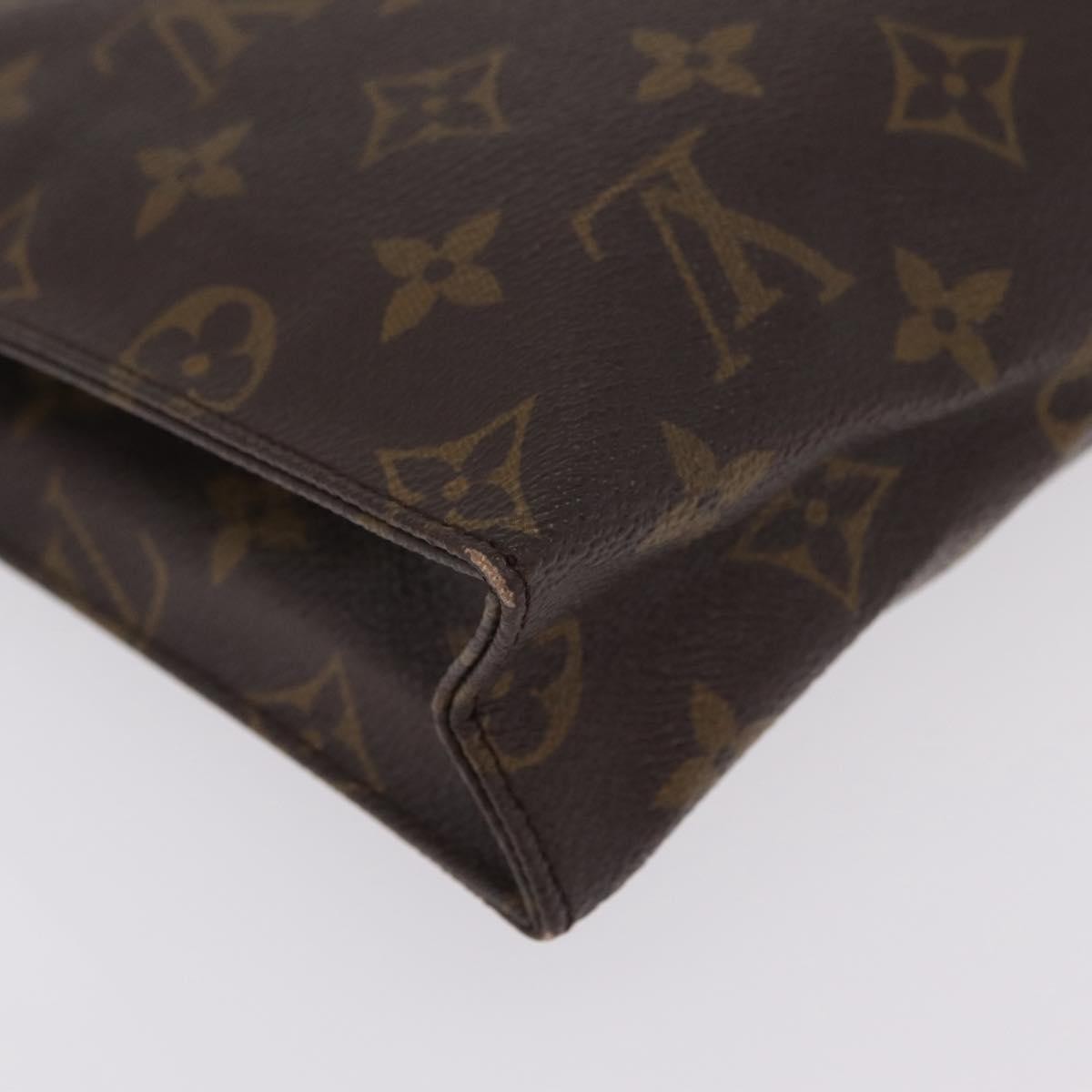 Louis Vuitton Toiletry Pouch Monogram Canvas, Brown, Canvas, Clutch