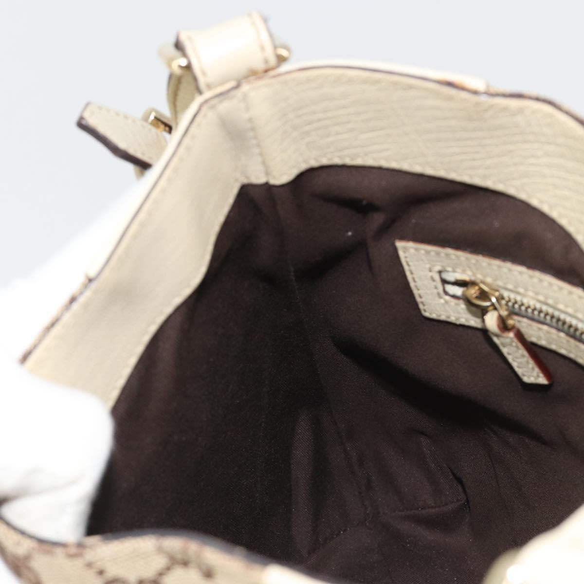 Gucci Hasler Hobo GG Canvas, Beige, Canvas, Shoulder Bag