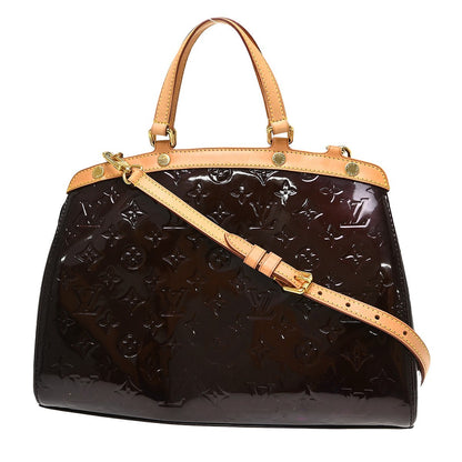Louis Vuitton Brea Monogram Vernis, Purple, Patent Leather, Handbag
