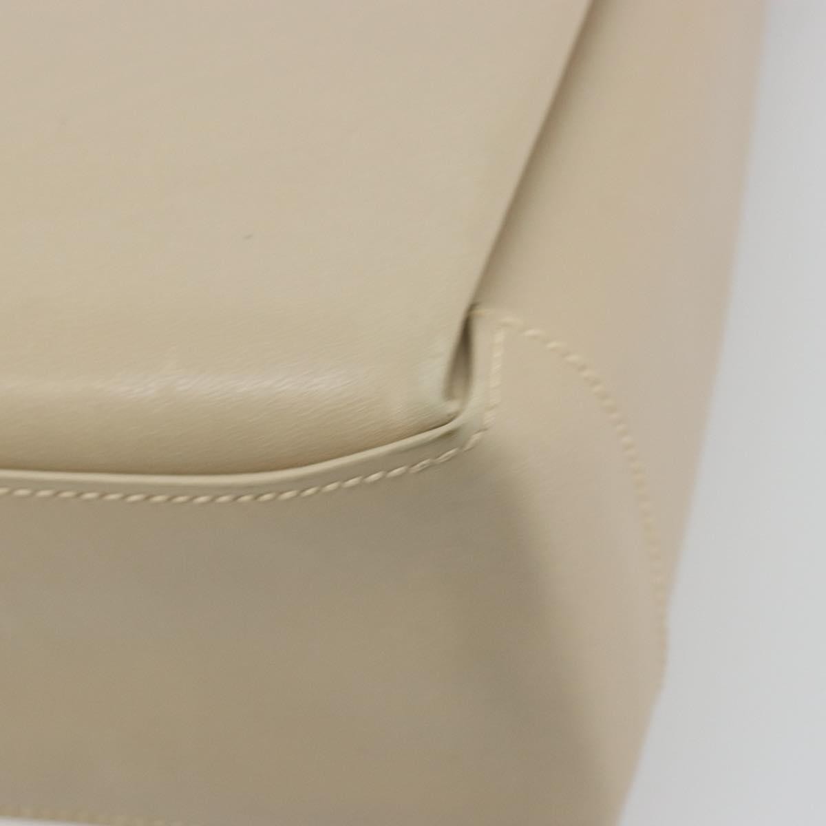 Gucci Vintage Convertible Box Leather, Beige, Leather, Handbag
