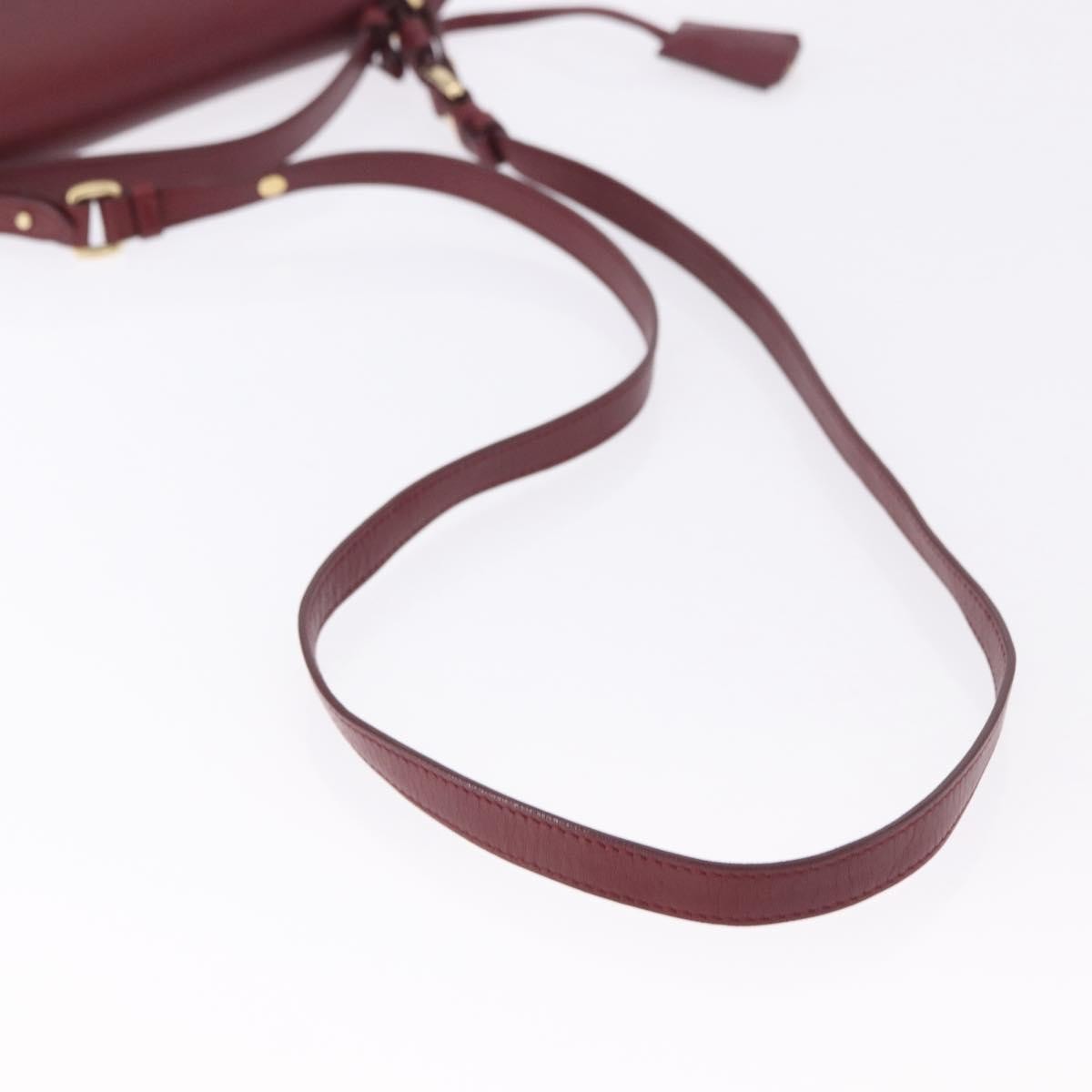 Salvatore Ferragamo Aileen Leather, Burgundy, Leather, Shoulder Bag