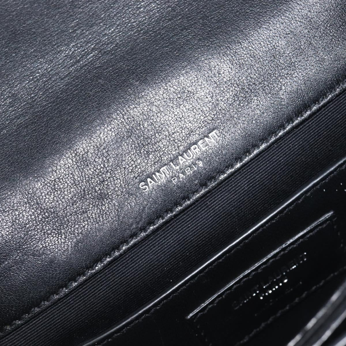 Saint Laurent Kate Box Leather, Black, Leather, Handbag