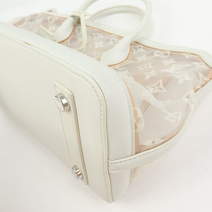 Louis Vuitton Transparence Lockit Mesh and Leather, White, Mesh, Handbag