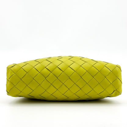 Bottega Veneta The Pouch Intrecciato Nappa, Green, Leather, Clutch