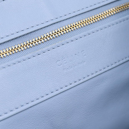 Celine Vertical Bi-Cabas Tote Leather, Blue, Leather, Tote Bag
