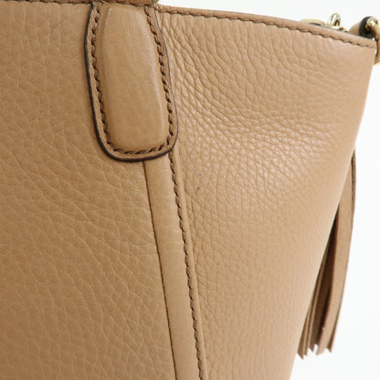Gucci Soho Working Leather, Beige, Leather, Tote Bag