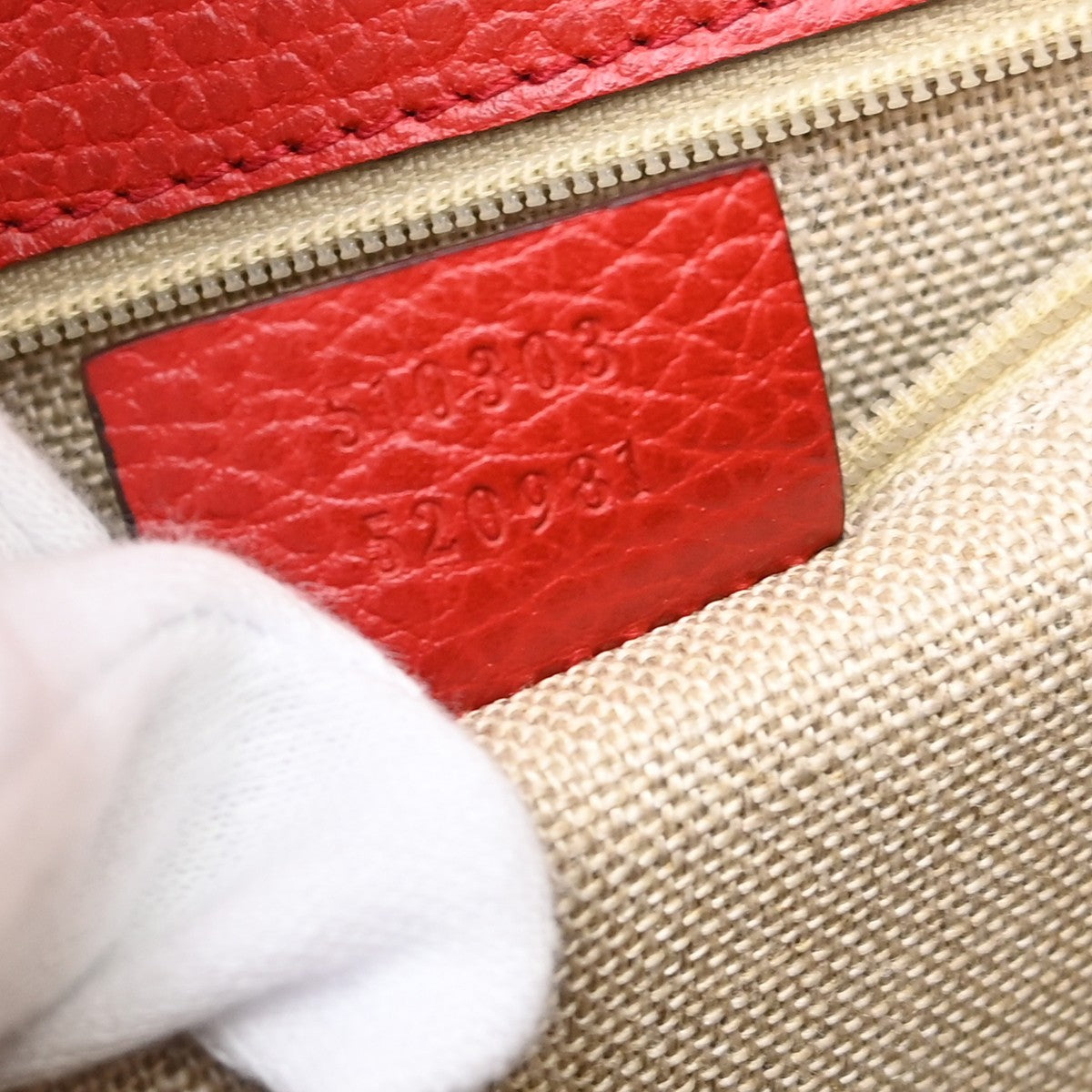 Gucci Interlocking Leather, Red, Leather, Shoulder Bag