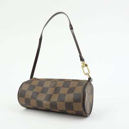 Louis Vuitton Papillon Pochette Damier, Brown, Canvas, Clutch