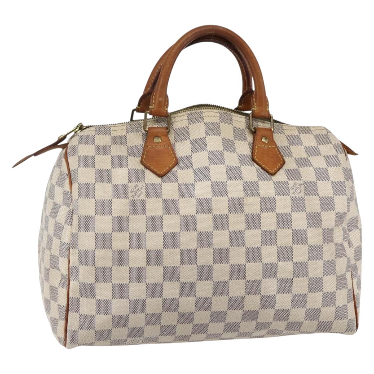 Louis Vuitton Speedy Handbag Damier, BEIGE, CANVAS, Handbag