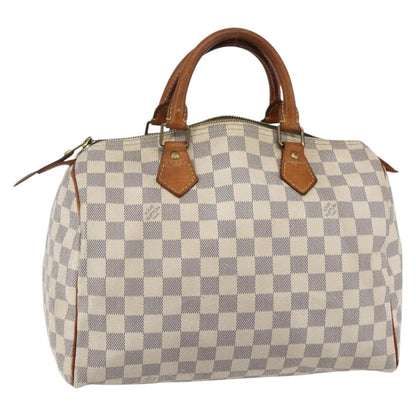 Louis Vuitton Speedy Handbag Damier, BEIGE, CANVAS, Handbag