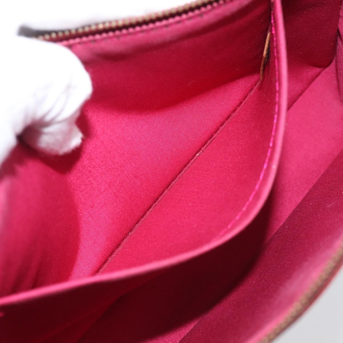 Louis Vuitton Pochette Accessoires NM Monogram Vernis, Pink, Patent Leather, Clutch