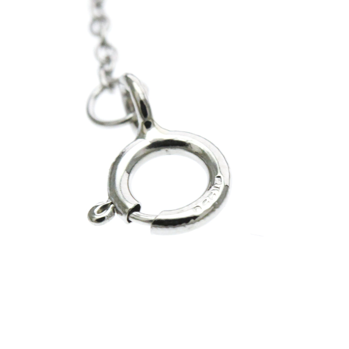 Tiffany & Co. Solitaire Pendant Platinum with Emerald Cut Diamond, Silver, Platinum, Necklace