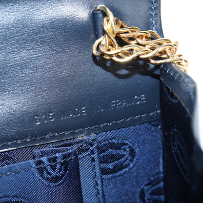 Cartier Sapphire Line Leather, Navy, Leather, Shoulder Bag