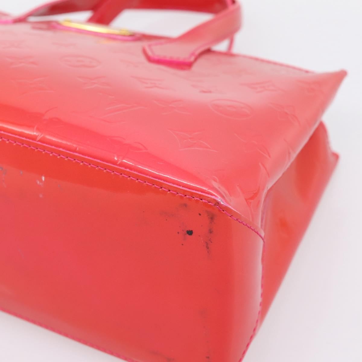 Louis Vuitton Wilshire Monogram Vernis, Pink, Patent Leather, Tote Bag