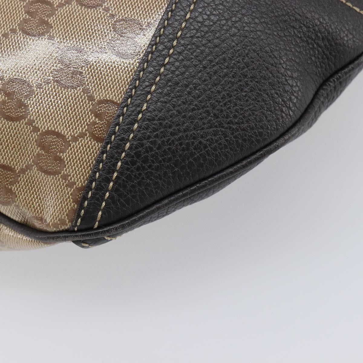Gucci Nice Hobo Patent Canvas, Beige, Canvas, Shoulder Bag