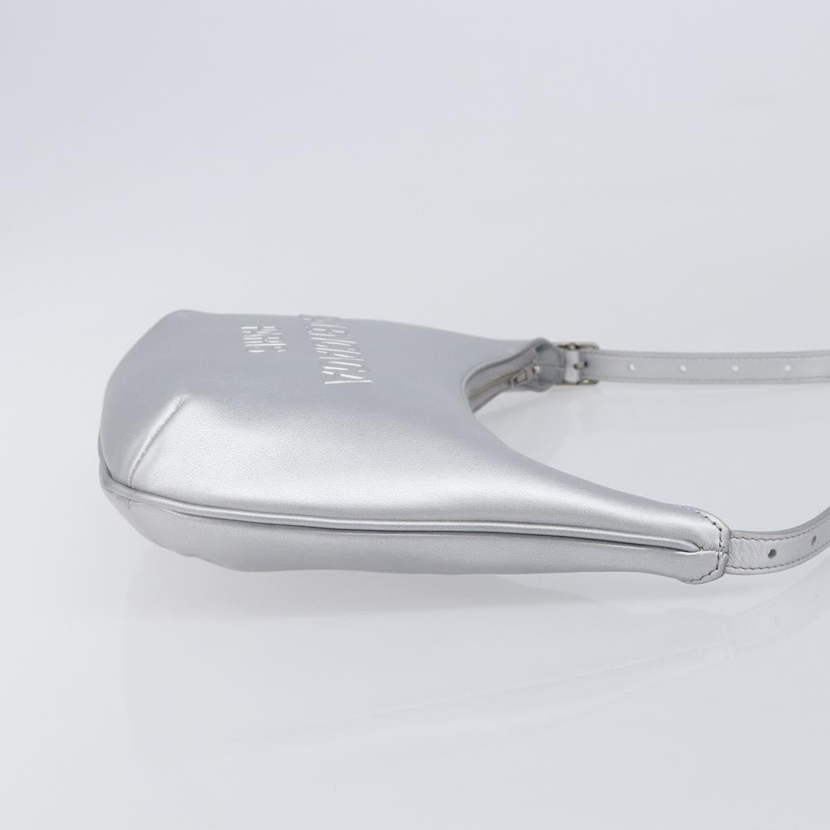 Balenciaga Mary Kate Sling Leather, Silver, Leather, Handbag