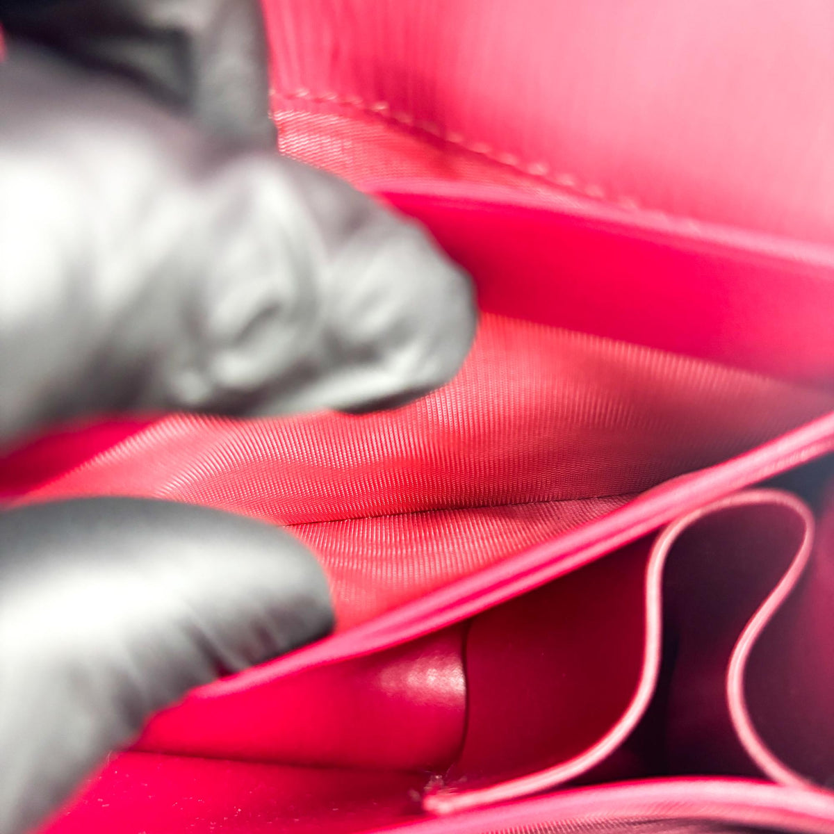 Prada Flap Vitello Move, Red, Calfskin, Shoulder Bag