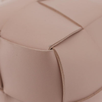Bottega Veneta Cassette Bucket Maxi Intrecciato Leather, Pink, Leather, Handbag