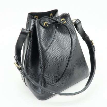 Louis Vuitton Noe Epi Leather, Black, Leather, Shoulder Bag