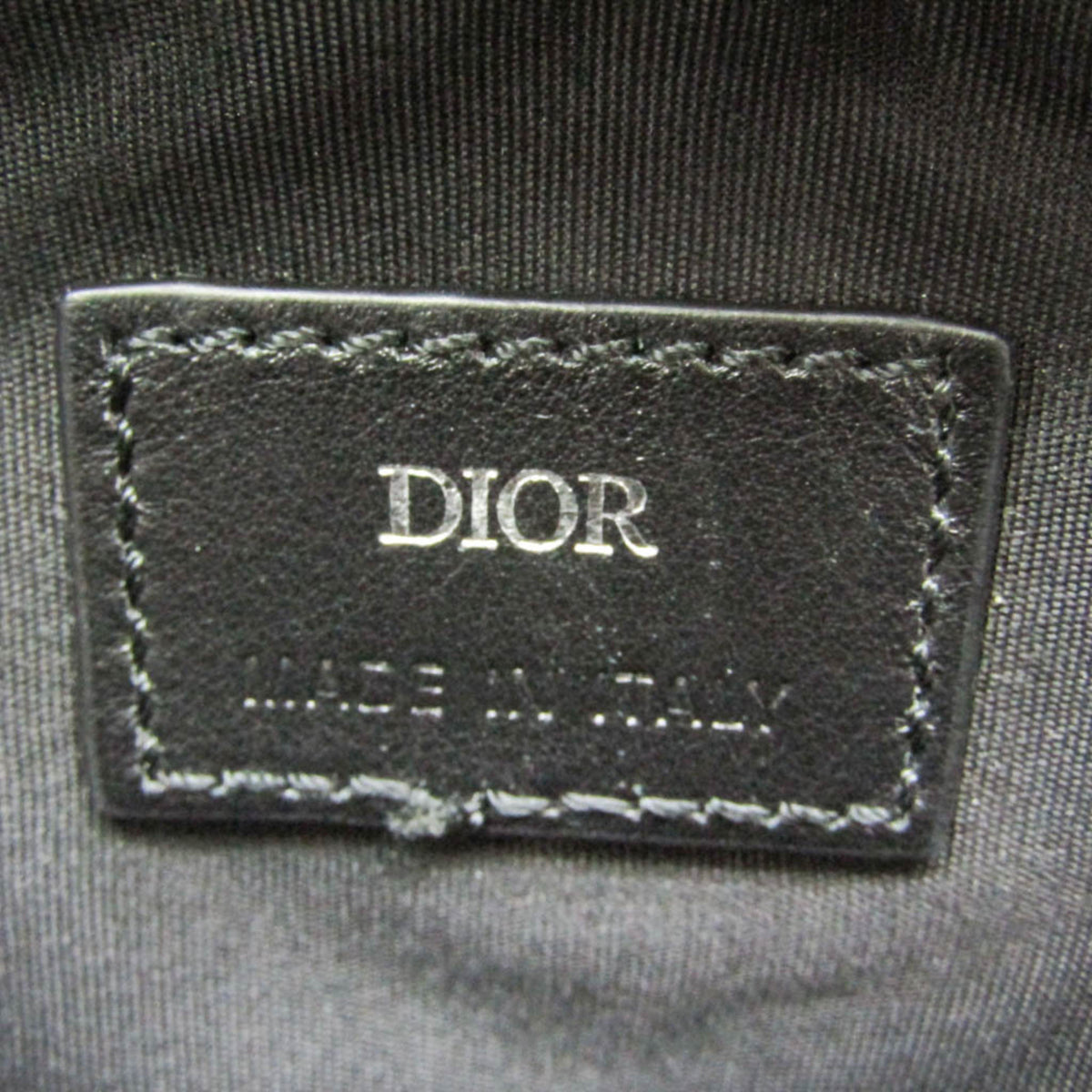 Christian Dior Trotter Oblique Jacquard, Black, Canvas, Shoulder Bag