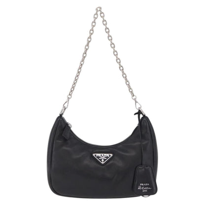 Prada Re-Edition 2005 Nappa Leather, Black, Leather, Shoulder Bag