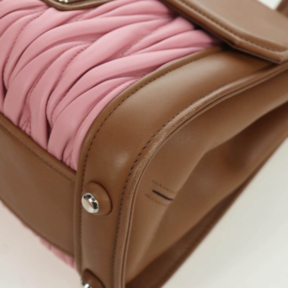 Miu Miu Convertible Top Handle Satchel Matelasse Leather, Pink, Leather, Handbag