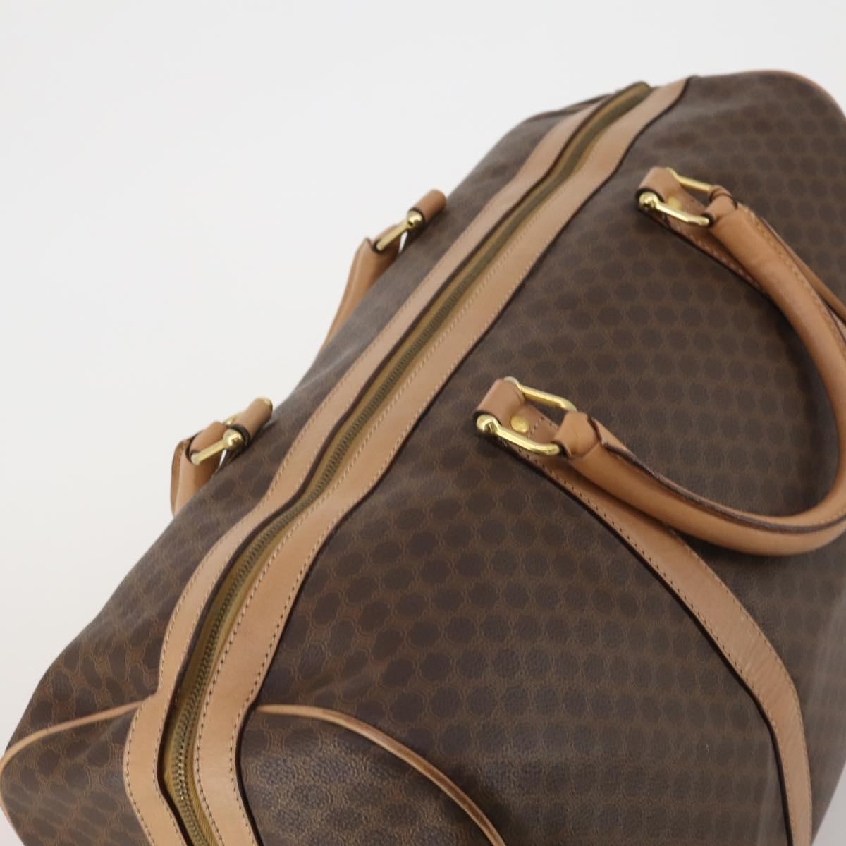 Celine Vintage Canvas, Brown, Canvas, Travel Bag