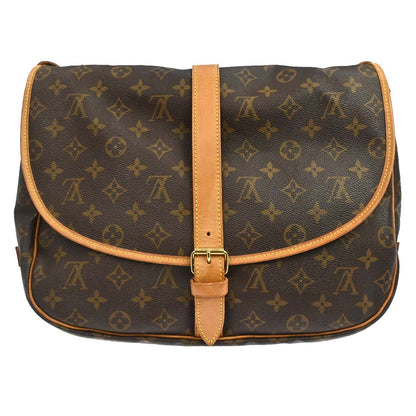 Louis Vuitton Saumur Monogram Canvas, Brown, Canvas, Shoulder Bag