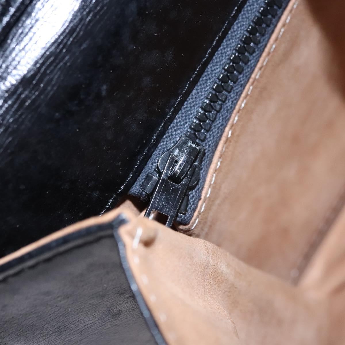 Saint Laurent Vintage Leather, Black, Leather, Handbag