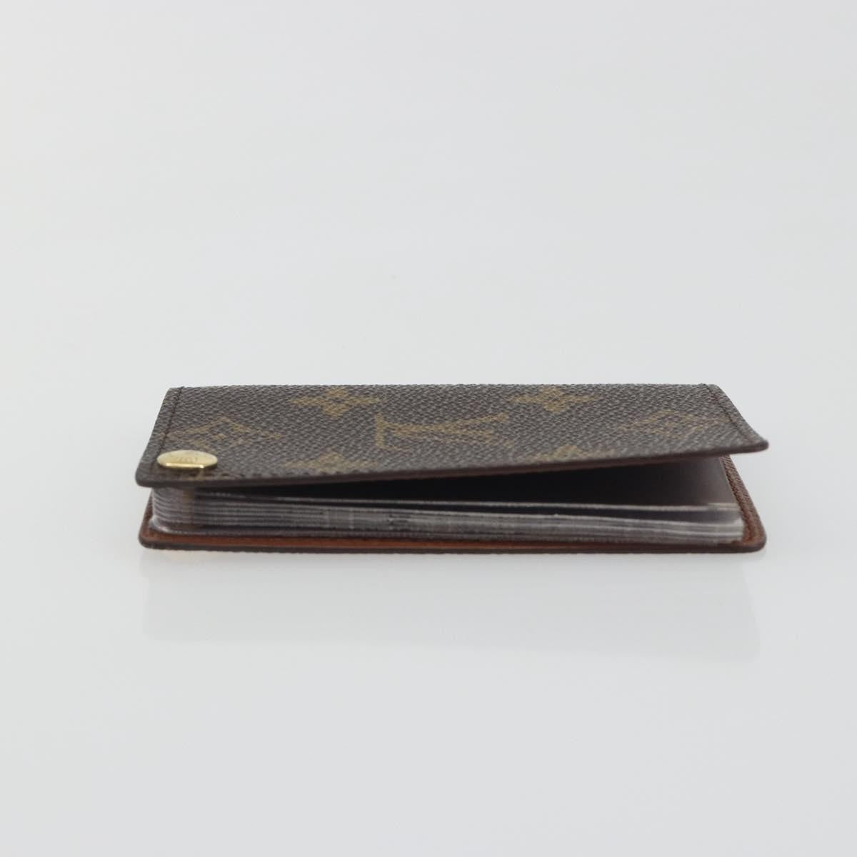Louis Vuitton Porte Cartes Pression Card Case Monogram Canvas, Brown, Canvas, Card Holder