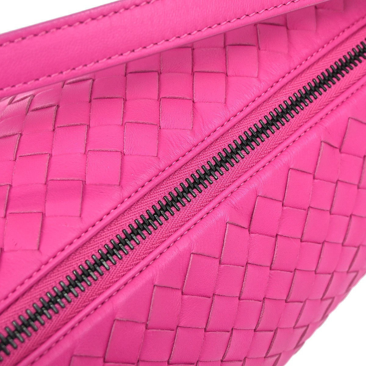 Bottega Veneta Intrecciato Leather, Pink, Leather, Handbag