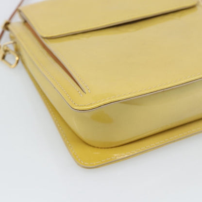 Louis Vuitton Mott Monogram Vernis, Beige, Patent Leather, Clutch
