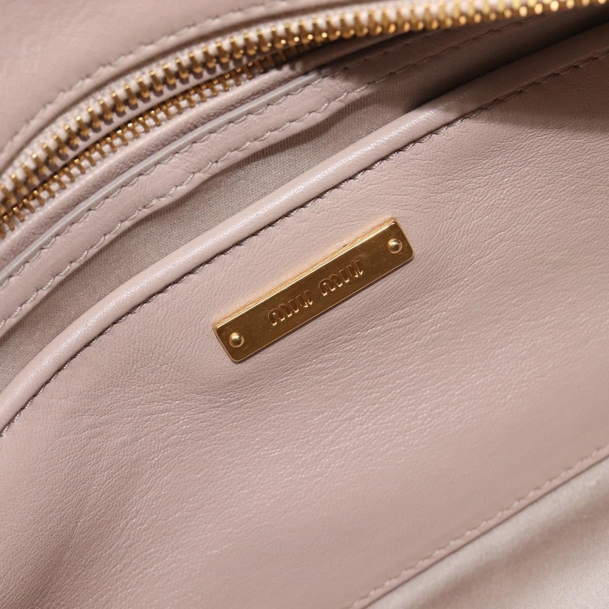 Miu Miu Convertible Matelasse Leather, Beige, Leather, Tote Bag