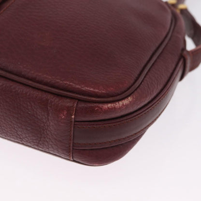 Cartier Tasseled Must de Cartier Leather, Burgundy, Leather, Shoulder Bag