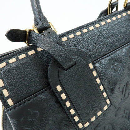 Louis Vuitton Vosges Whipstitch Monogram Empreinte Leather, Black, Leather, Handbag