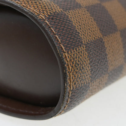 Louis Vuitton Pochette Saint Louis Damier Ebene, Brown, Canvas, Clutch