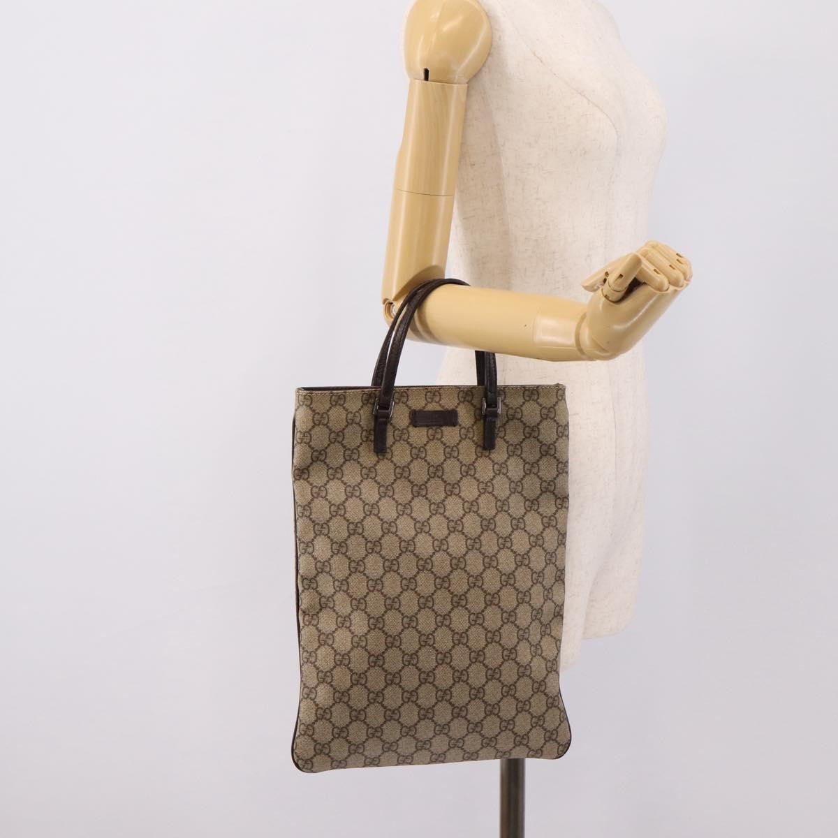 Gucci Joy Plus Flat GG Coated Canvas, Beige, Canvas, Tote Bag